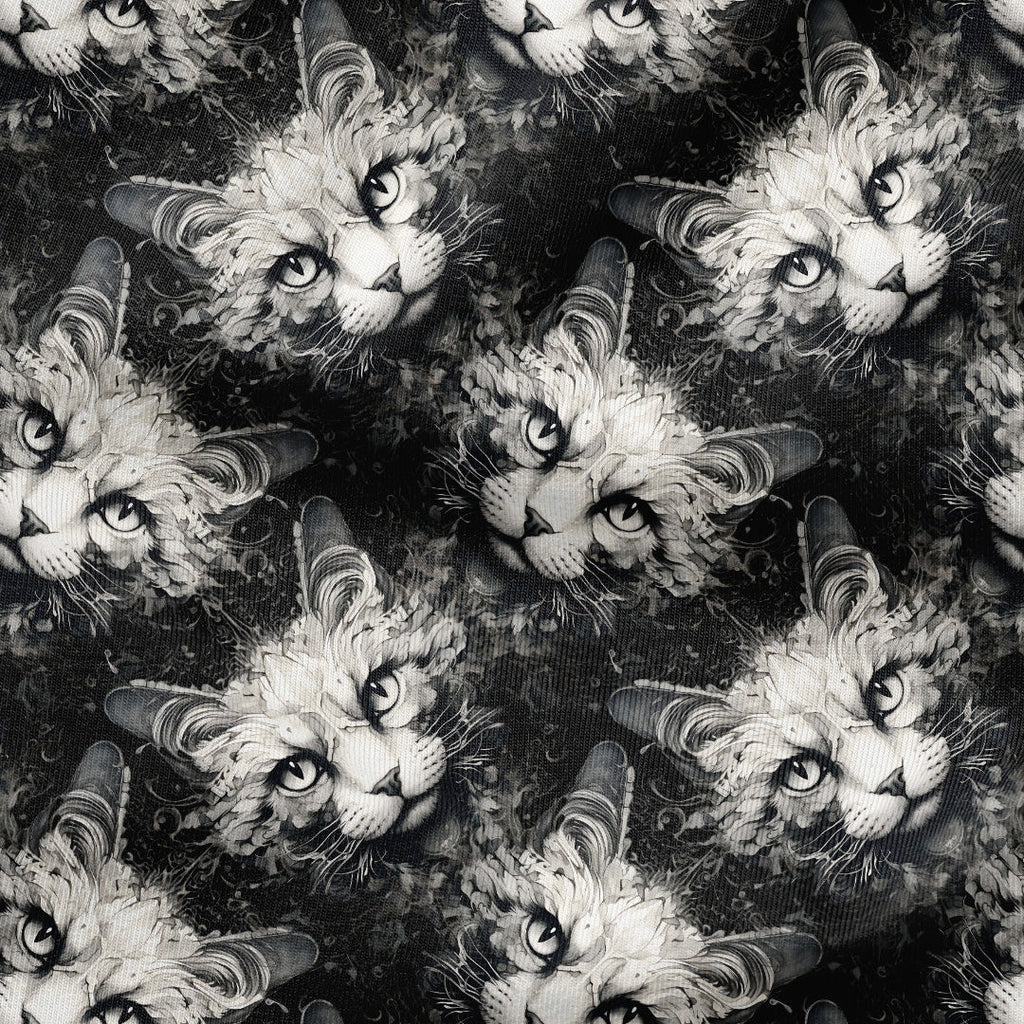 Inky Cats Fabric
