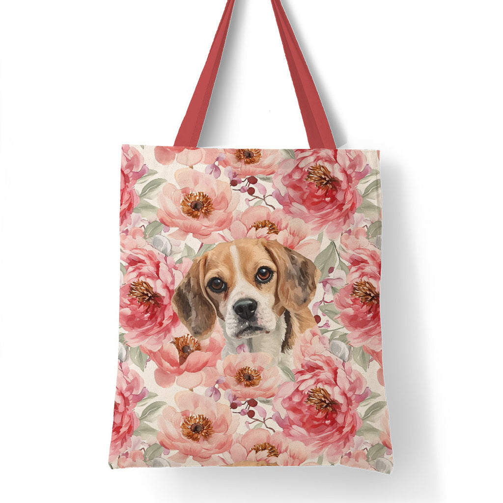 Peony Beagle Fabric