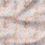 Vintage Floral Bunnies Fabric