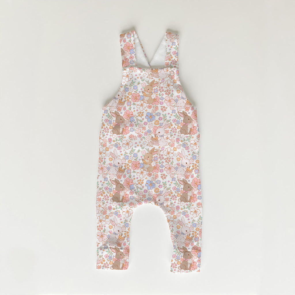 Vintage Floral Bunnies Fabric