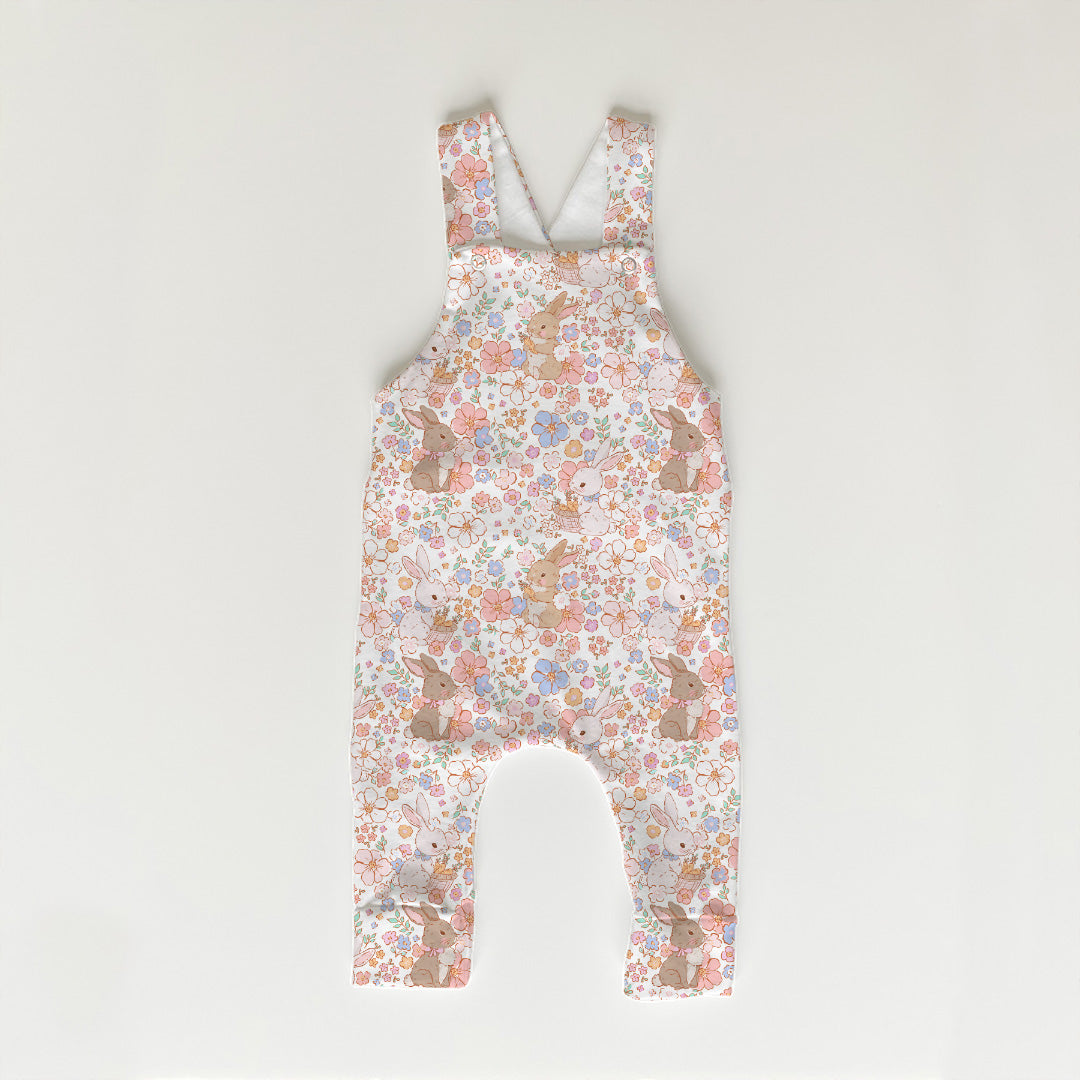 Vintage Floral Bunnies Fabric