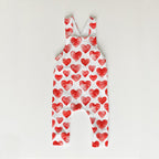 Watercolour Red Hearts Fabric