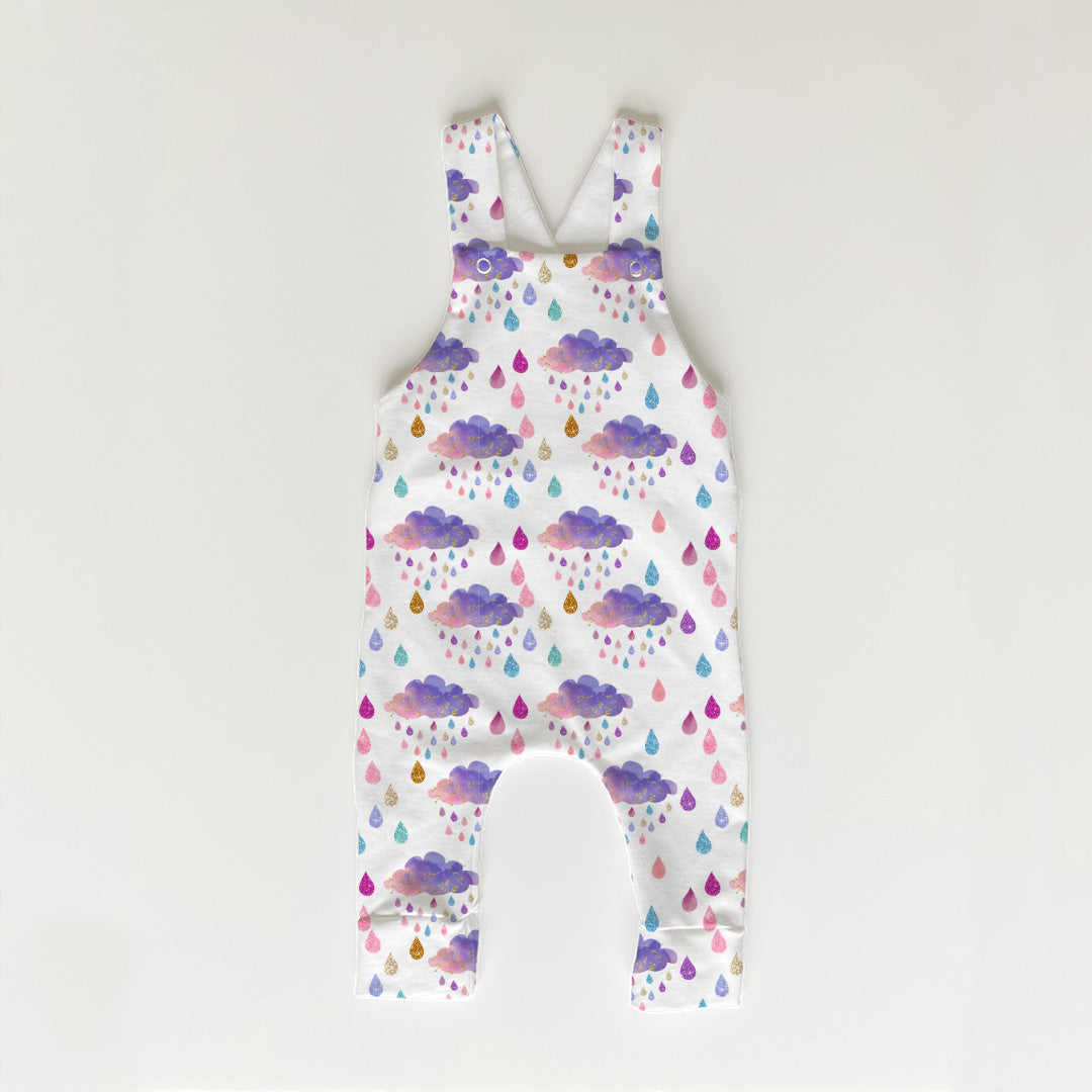 Unicorn Clouds White Fabric