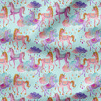 Unicorn Magic Mint Fabric