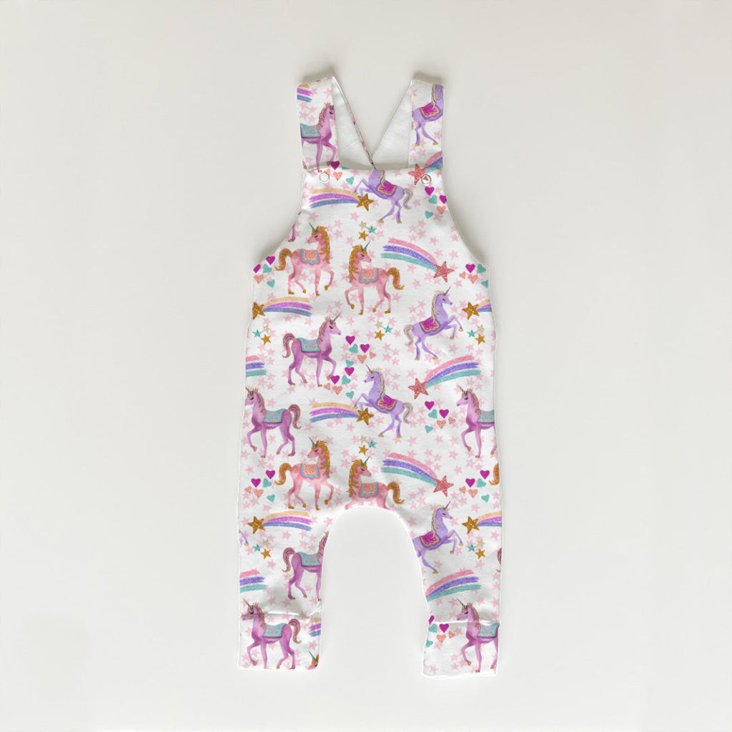 Unicorn Magic White Fabric