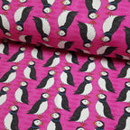 Puffins Pink Fabric