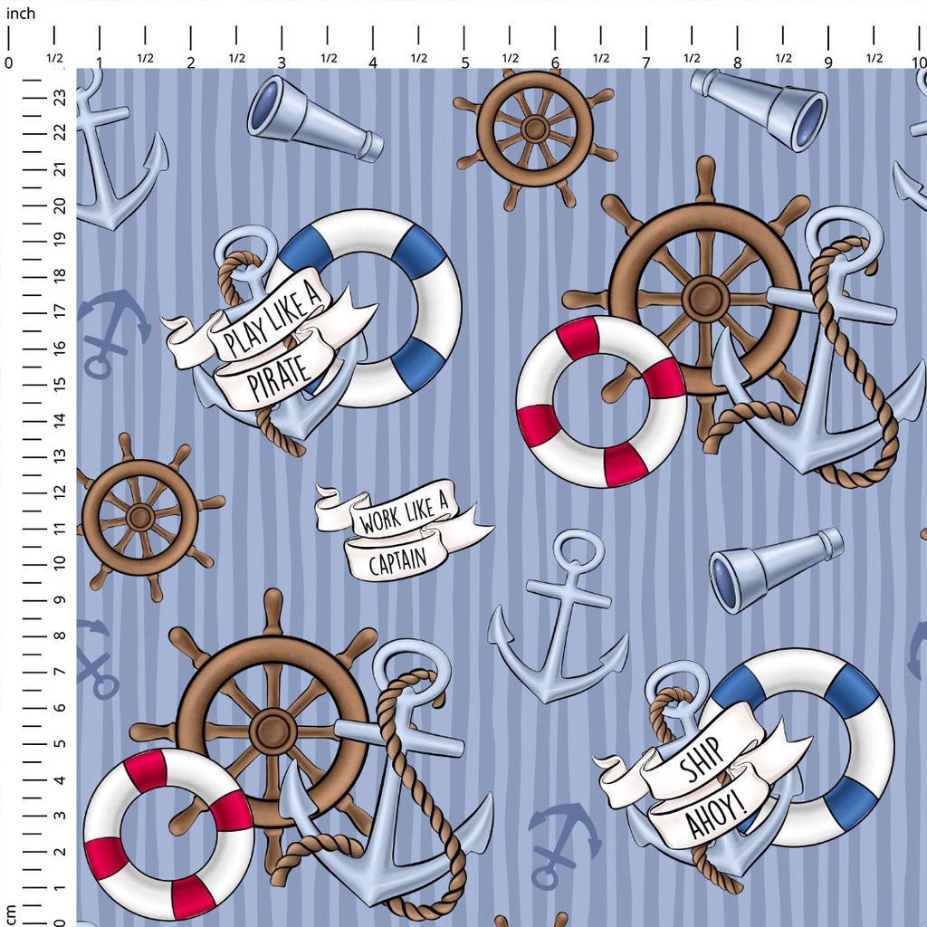 Steamboat Willie Ship Ahoy Fabric