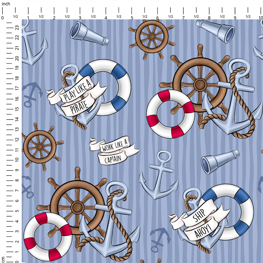 Steamboat Willie Ship Ahoy Fabric