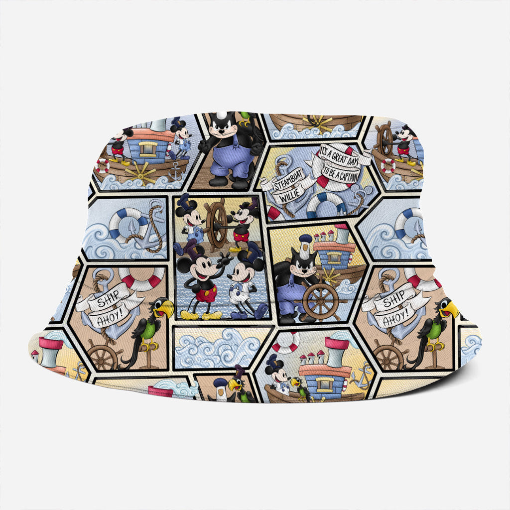 Steamboat Willie Comic Book Fabric
