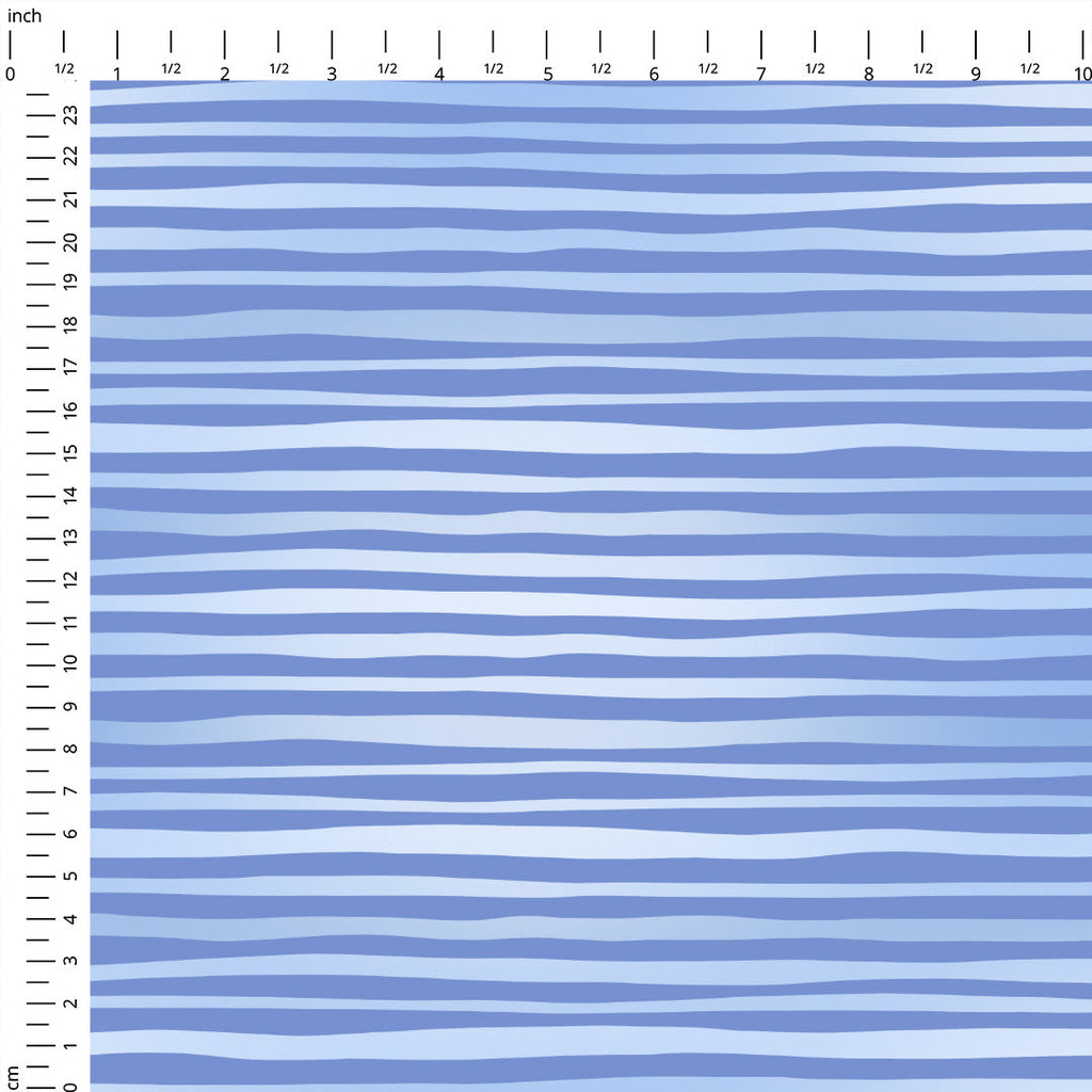 Steamboat Willie Plain Blue Stripes Fabric