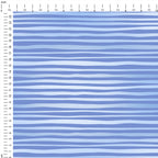 Steamboat Willie Plain Blue Stripes Fabric