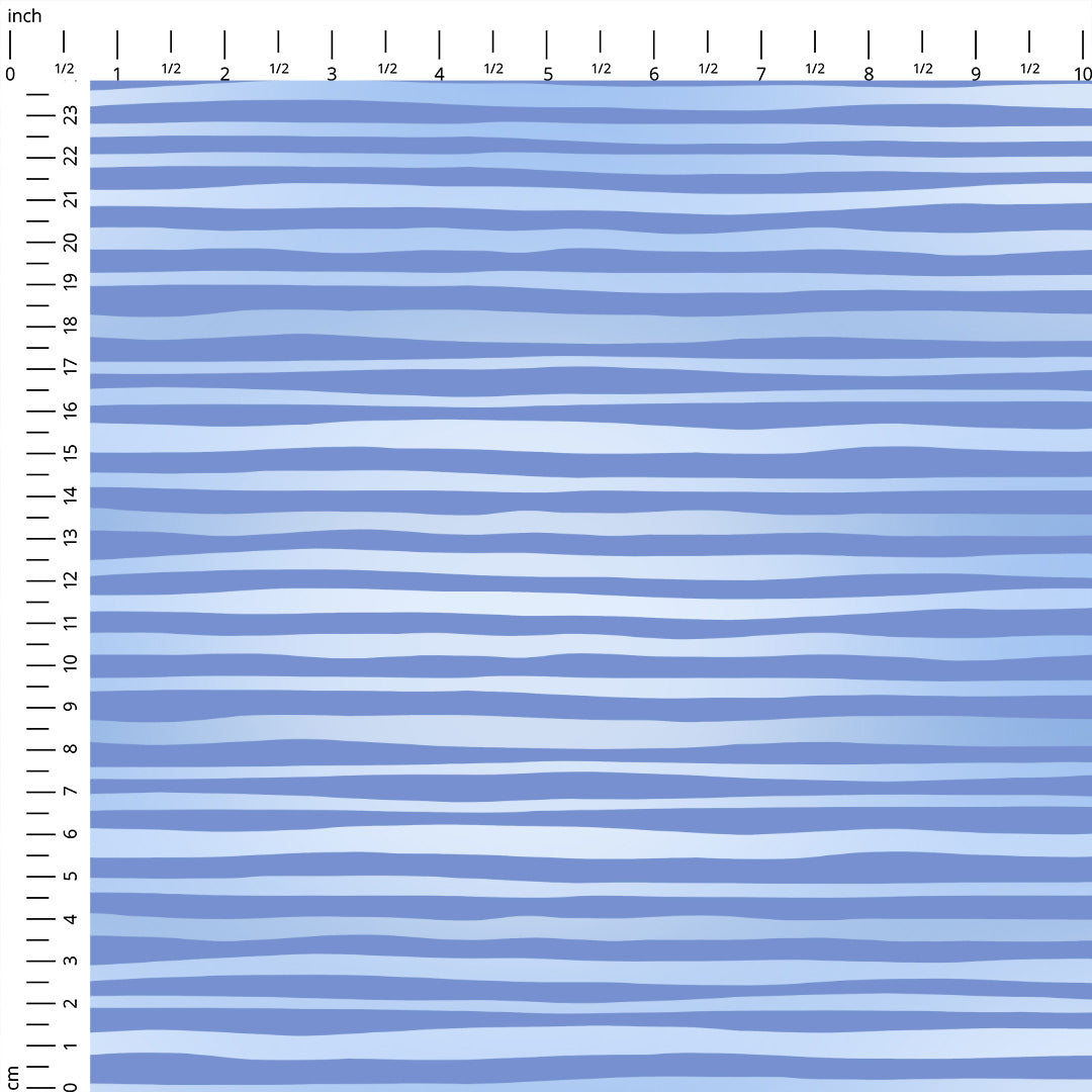 Steamboat Willie Plain Blue Stripes Fabric