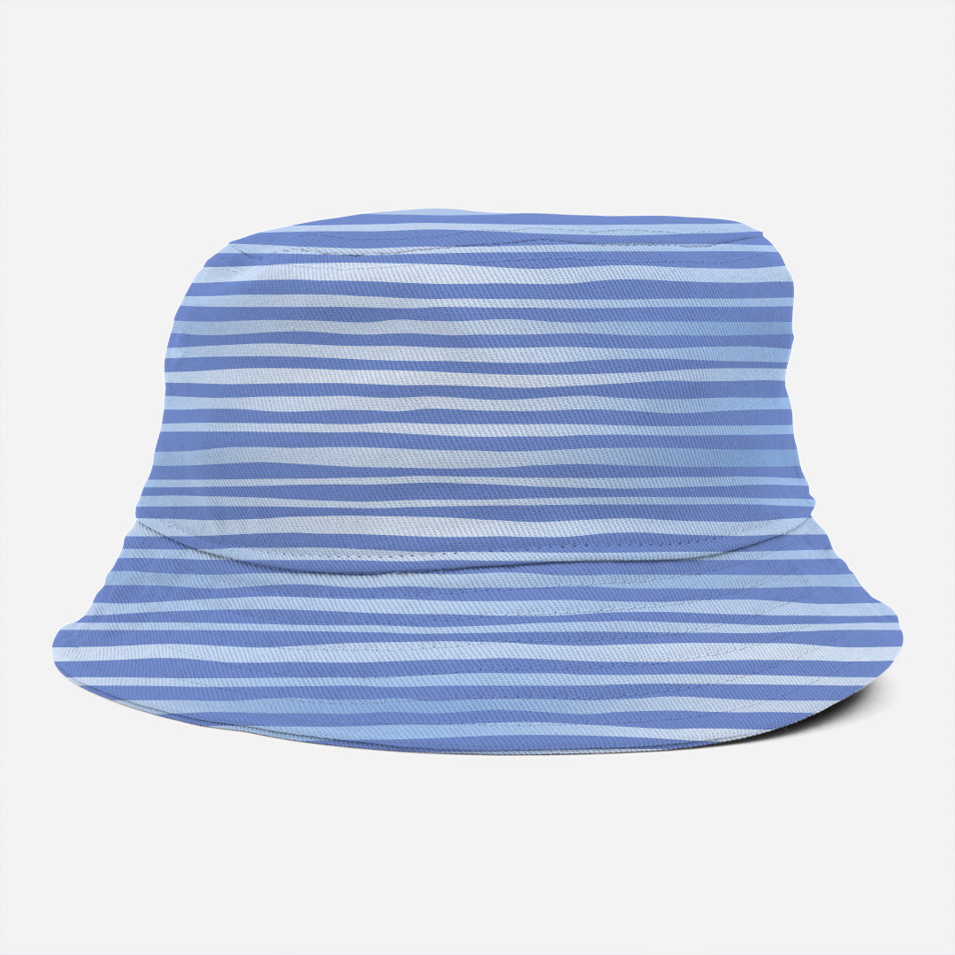 Steamboat Willie Plain Blue Stripes Fabric