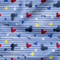 Steamboat Willie Colourful Cartoon Stripes Fabric