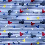 Steamboat Willie Colourful Cartoon Stripes Fabric