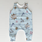 Steamboat Willie Light Blue Stripes Fabric