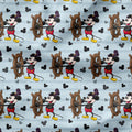 Steamboat Willie Captain Light Blue Stripes Fabric