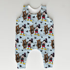 Steamboat Willie Captain Light Blue Stripes Fabric