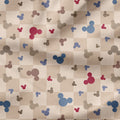 Steamboat Willie Beige Checks Fabric