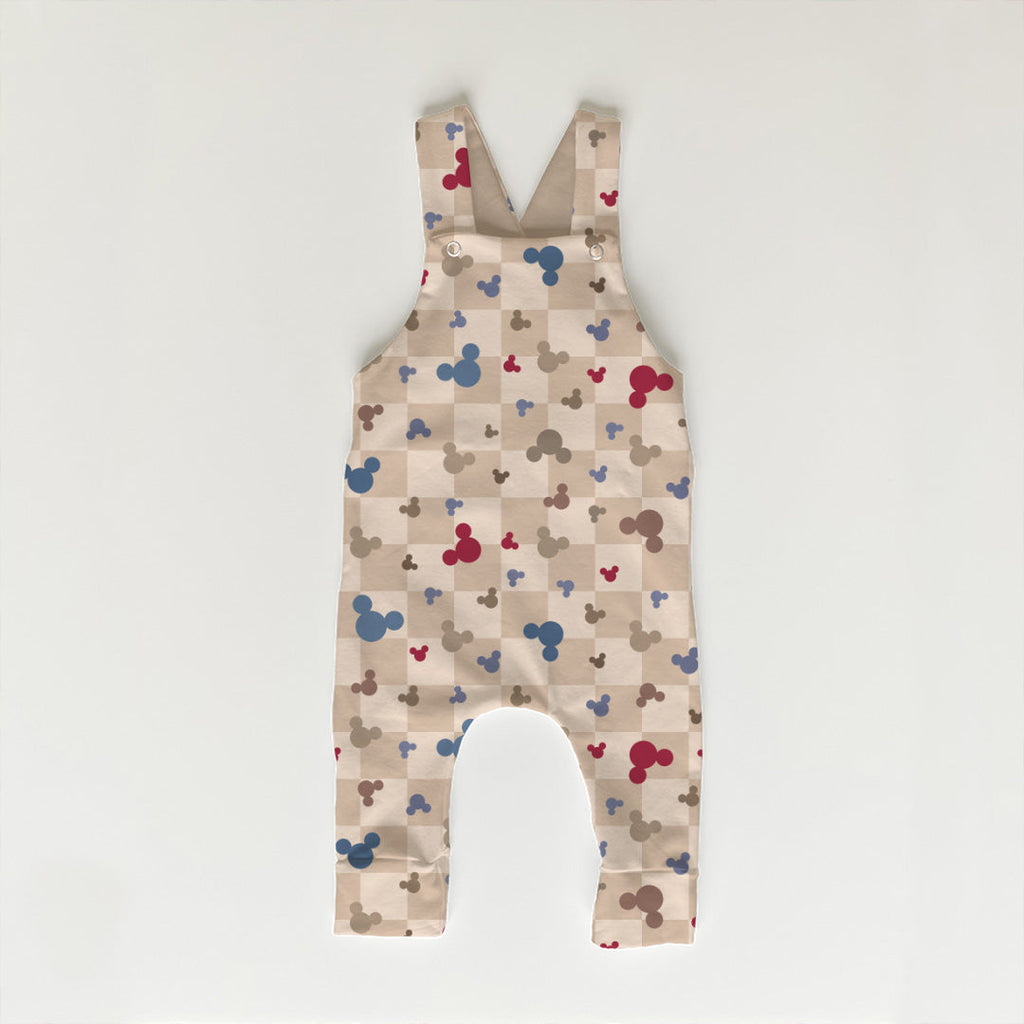Steamboat Willie Beige Checks Fabric
