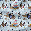 Steamboat Willie Blue Checks Ship Fabric