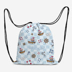 Steamboat Willie Light Blue Checks Fabric