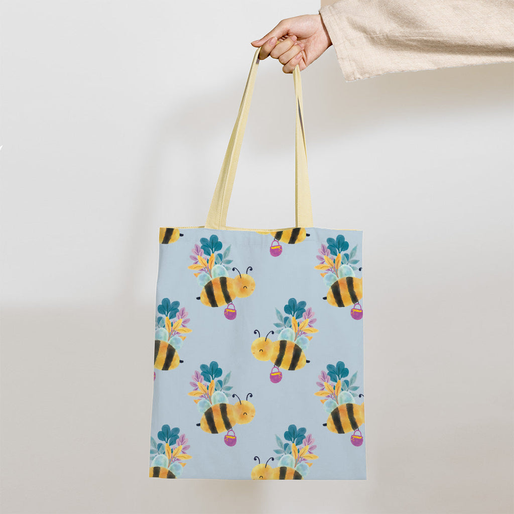 Busy Bee Blue Fabric