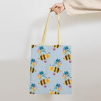 Busy Bee Blue Fabric