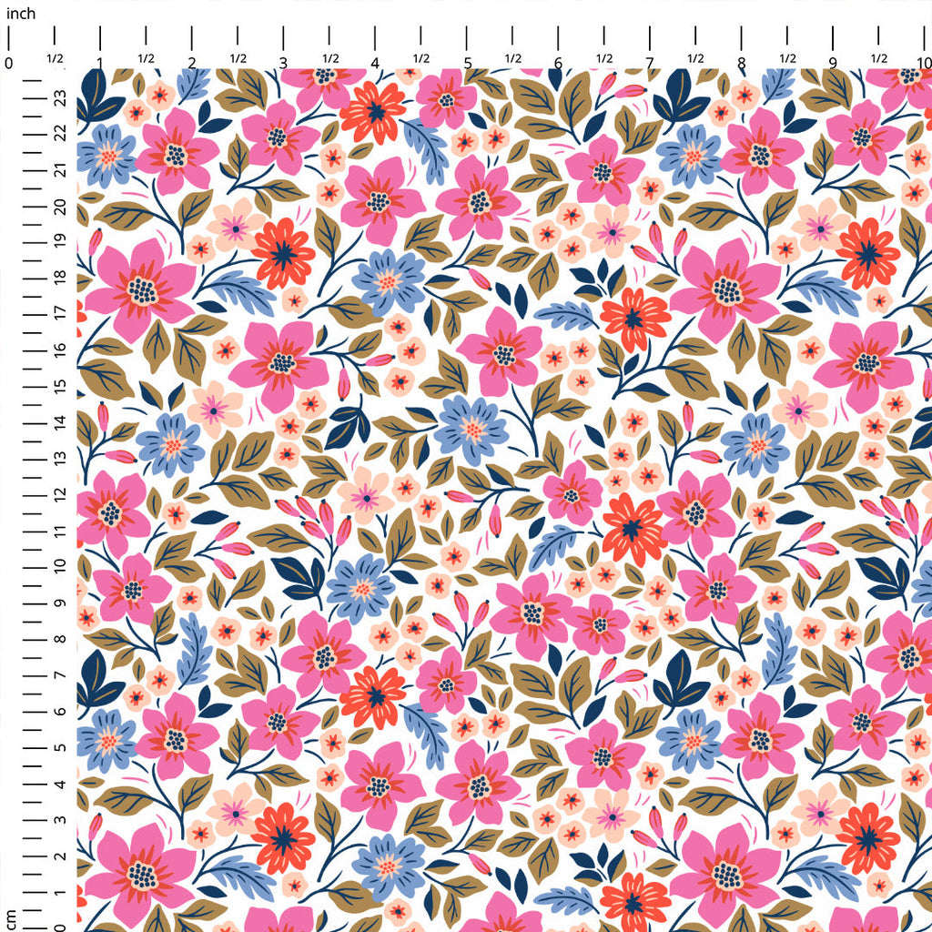 Ditsy Bright Floral Fabric