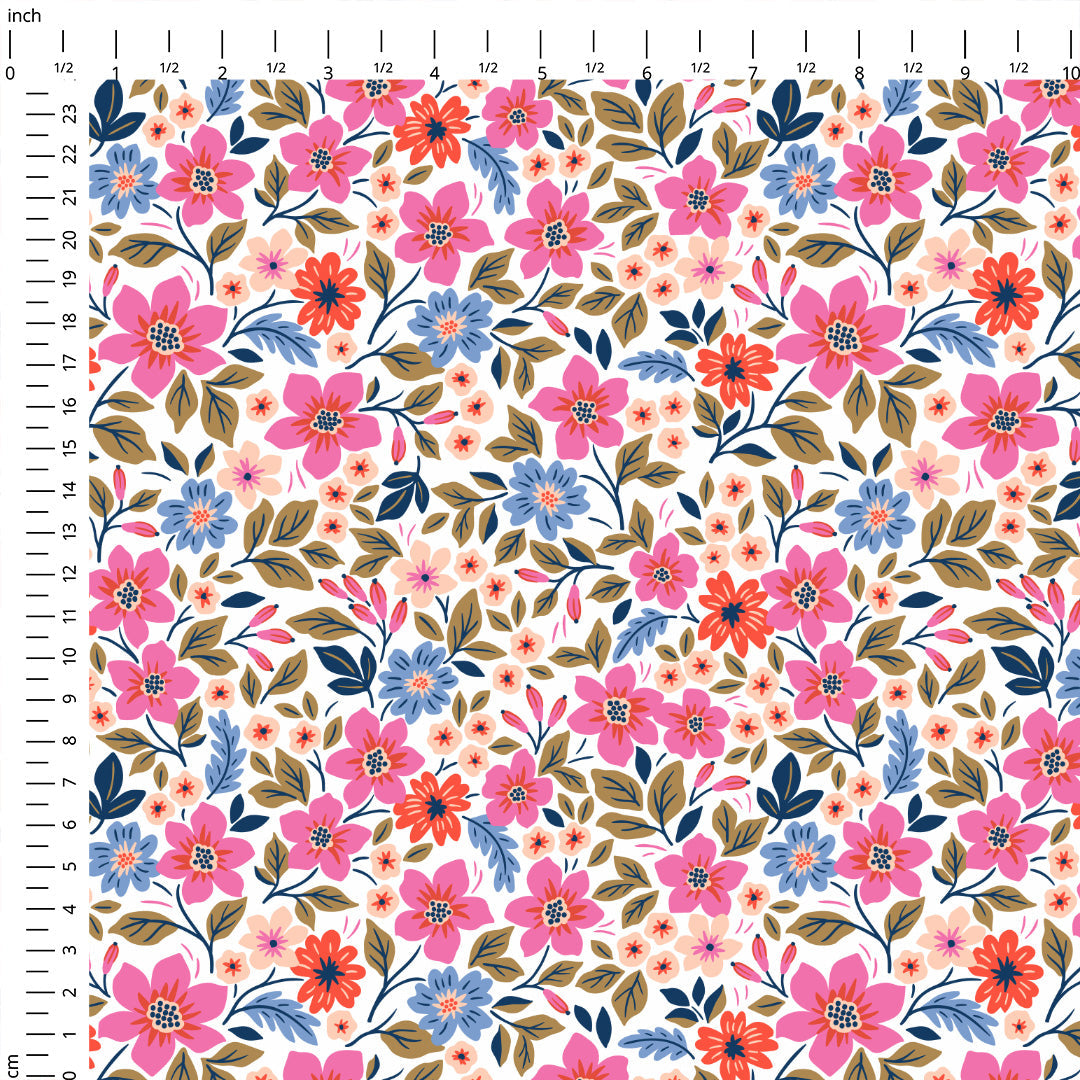 Ditsy Bright Floral Fabric