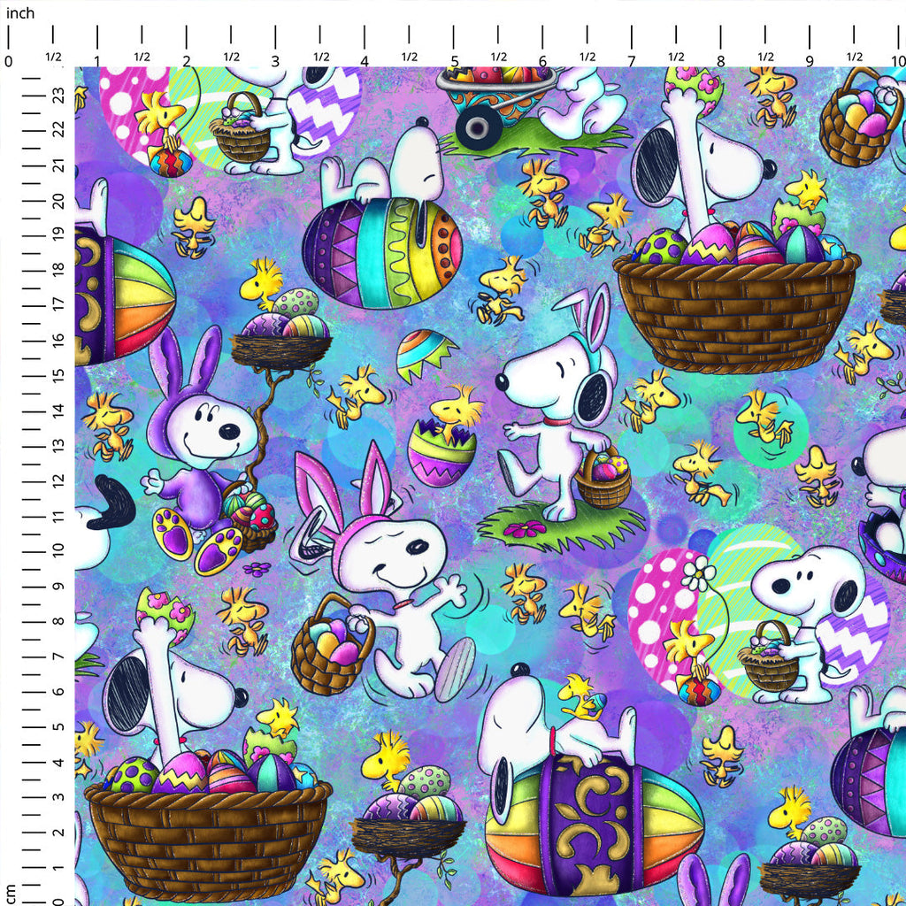 Eggcelent Easter Fun Lilac Fabric