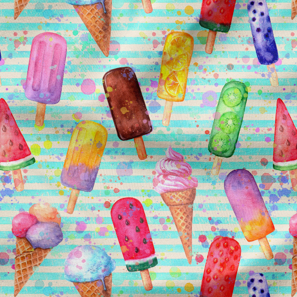 Ice Cream Stripes Fabric