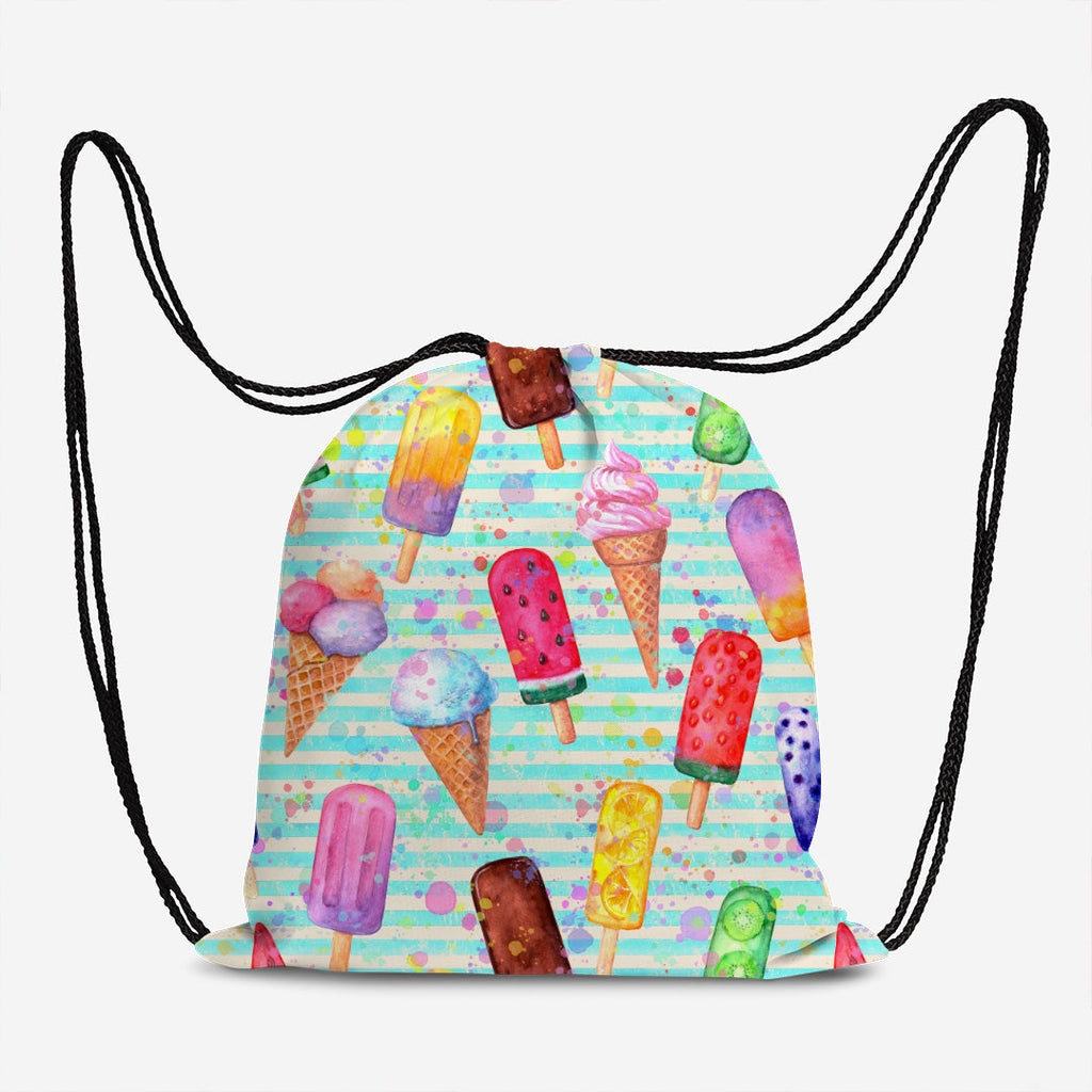Ice Cream Stripes Fabric