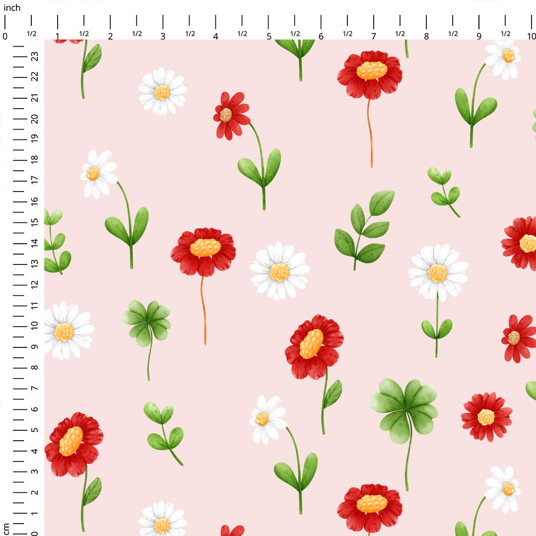 Ladybird Flowers Fabric