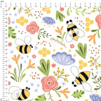 Spring Bees Fabric