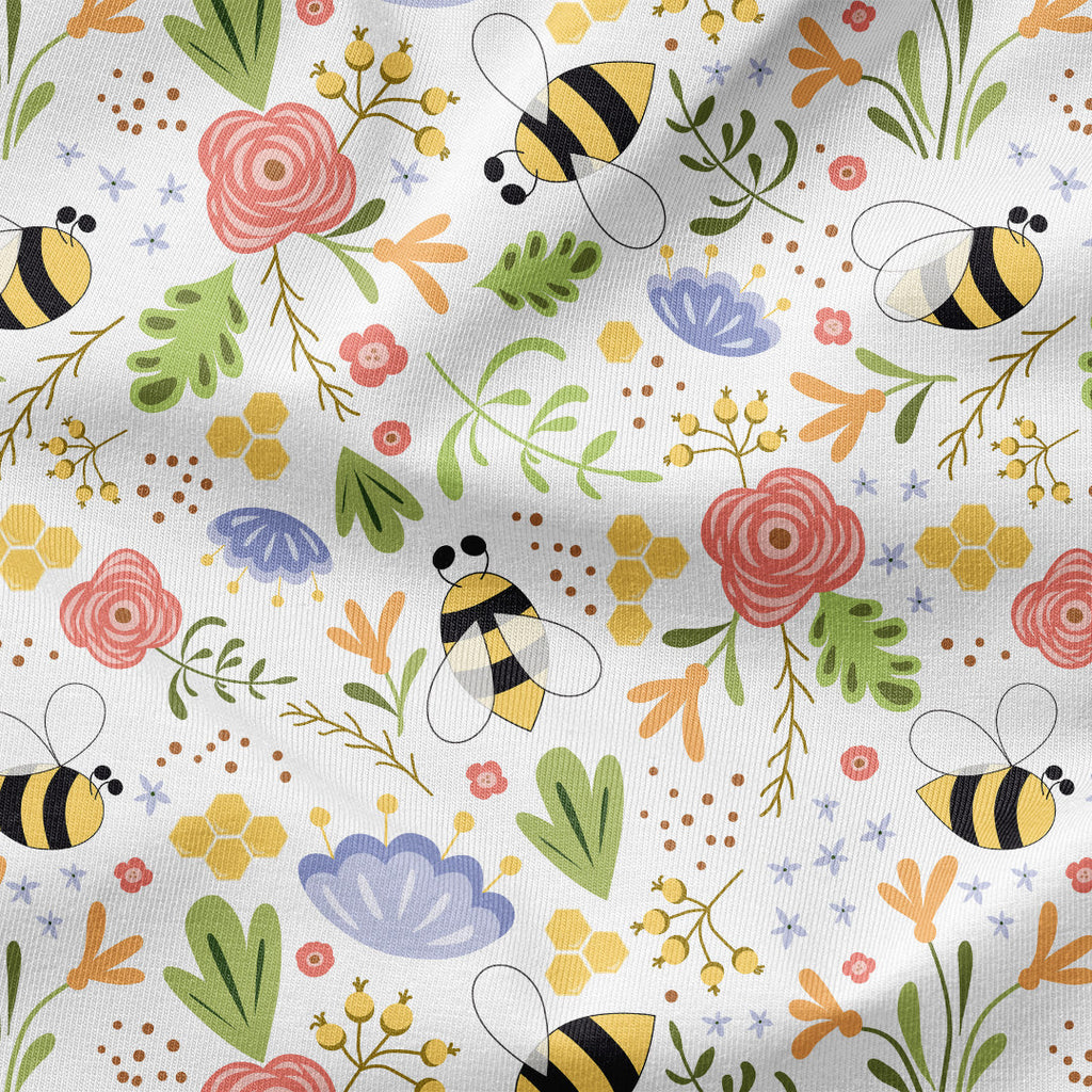 Spring Bees Fabric