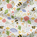 Spring Bees Fabric