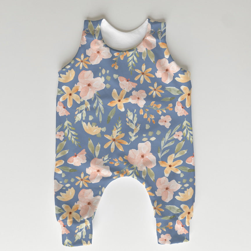 Spring Blooms Blue Fabric