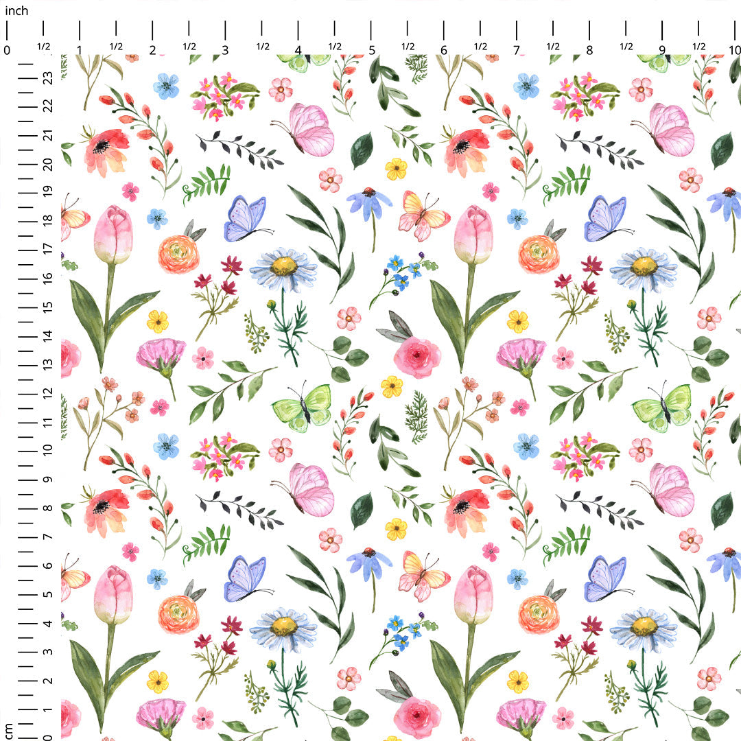 Watercolour Florals Fabric