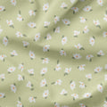 Ditsy Flowers Green Fabric