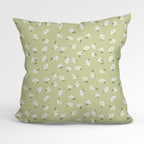 Ditsy Flowers Green Fabric