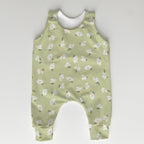 Ditsy Flowers Green Fabric