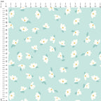 Ditsy Flowers Mint Fabric