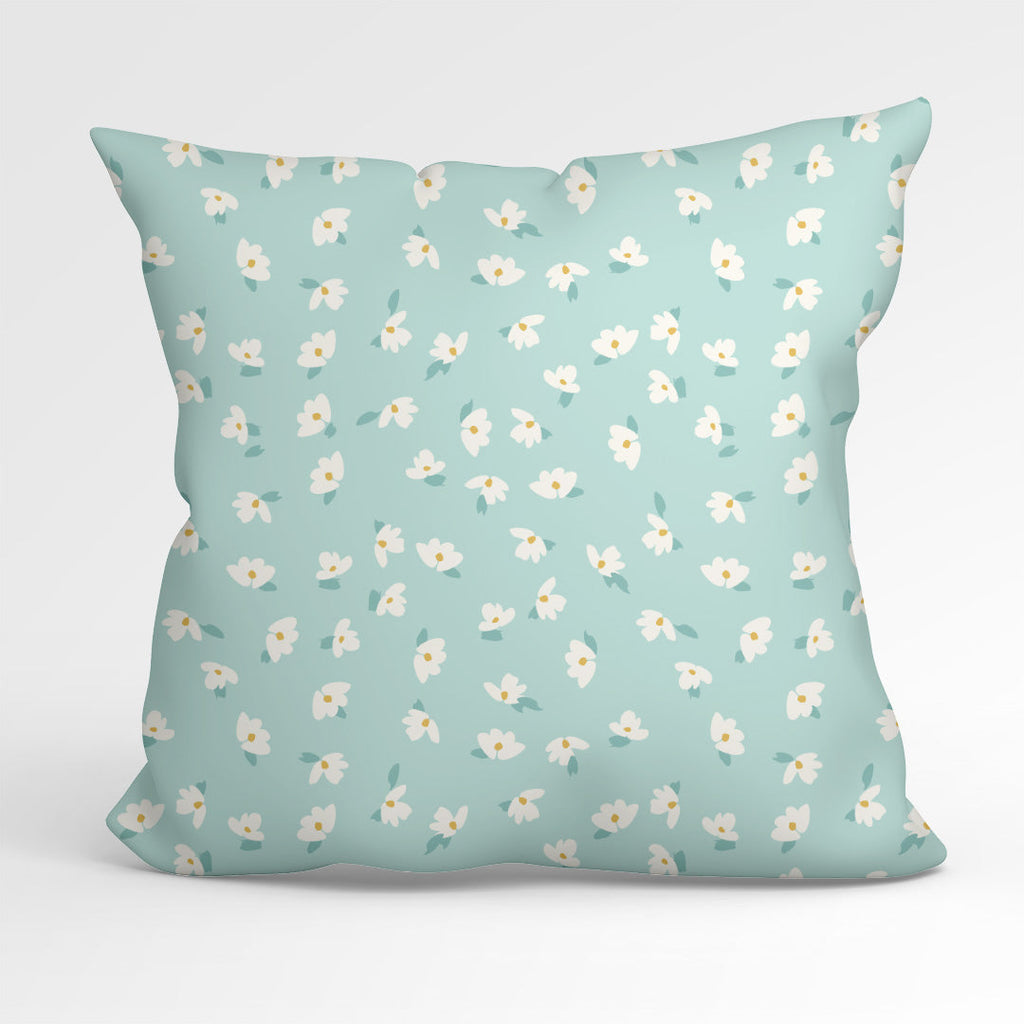 Ditsy Flowers Mint Fabric