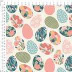 Easter Eggs Cream Fabric