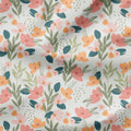 Easter Flowers Cream Fabric