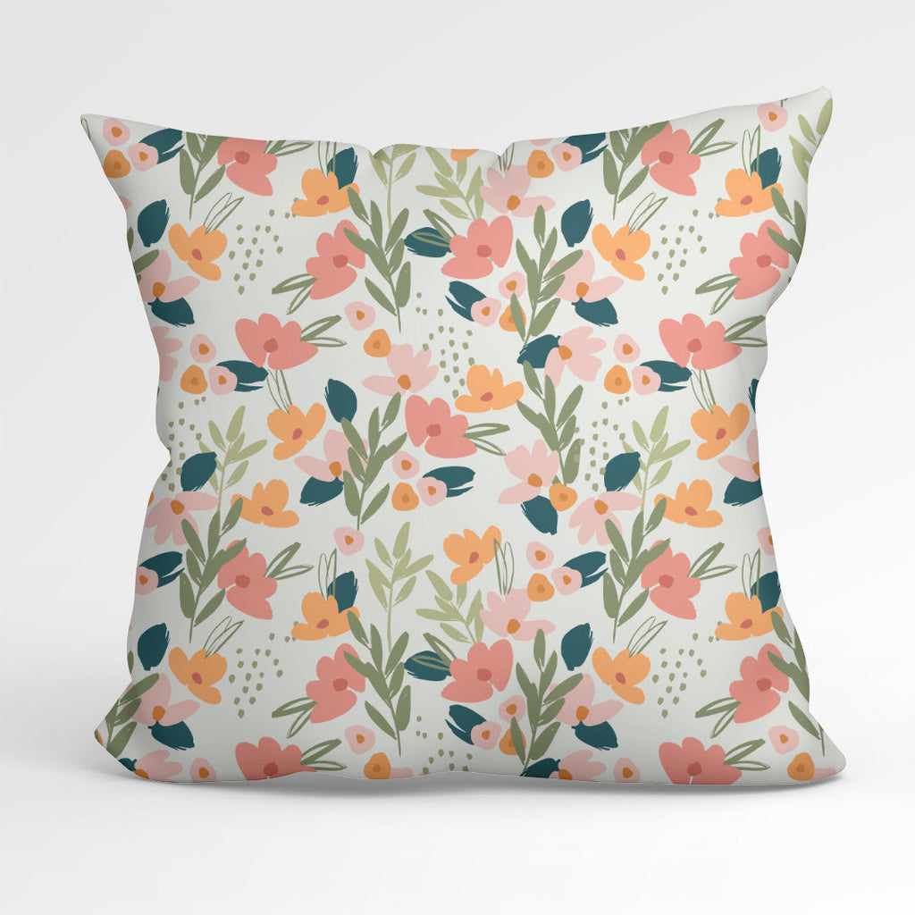 Easter Flowers Cream Fabric