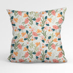 Easter Flowers Cream Fabric