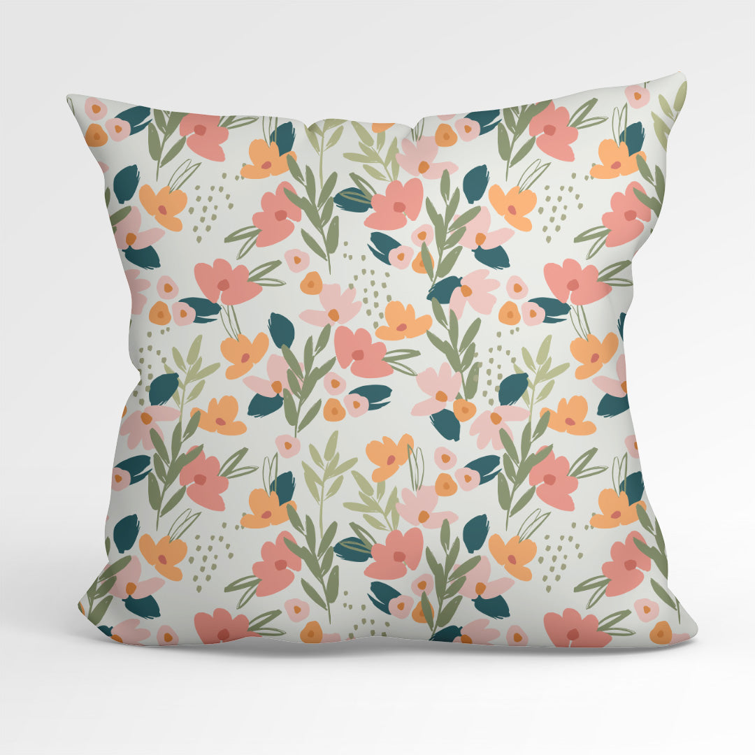 Easter Flowers Cream Fabric