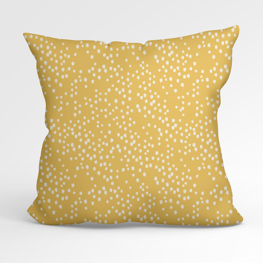 Spots On Mustard Fabric